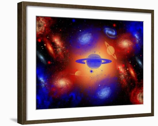 The Beauty of the Creation of the Universe.-Stocktrek Images-Framed Photographic Print