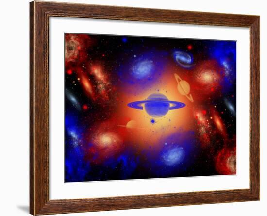 The Beauty of the Creation of the Universe.-Stocktrek Images-Framed Photographic Print