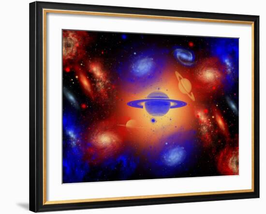 The Beauty of the Creation of the Universe.-Stocktrek Images-Framed Photographic Print