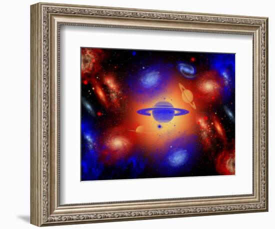The Beauty of the Creation of the Universe.-Stocktrek Images-Framed Photographic Print