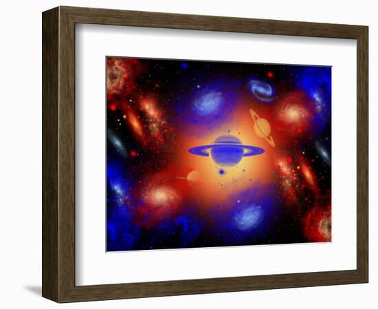 The Beauty of the Creation of the Universe.-Stocktrek Images-Framed Photographic Print