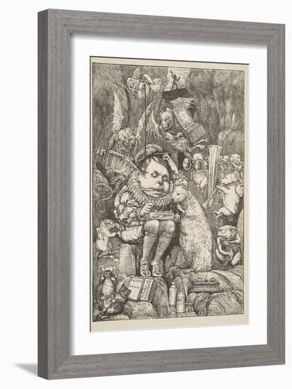 The Beaver Brought Paper-Henry Holiday-Framed Giclee Print