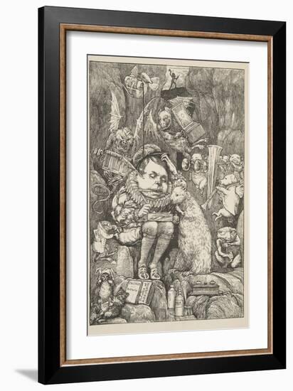 The Beaver Brought Paper-Henry Holiday-Framed Giclee Print