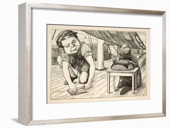 The Beaver Kept Looking the Opposite Way'-Henry Holiday-Framed Giclee Print