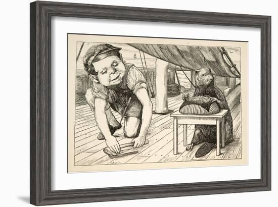 The Beaver Kept Looking the Opposite Way'-Henry Holiday-Framed Giclee Print