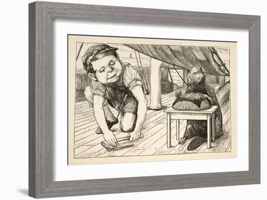 The Beaver Kept Looking the Opposite Way'-Henry Holiday-Framed Giclee Print