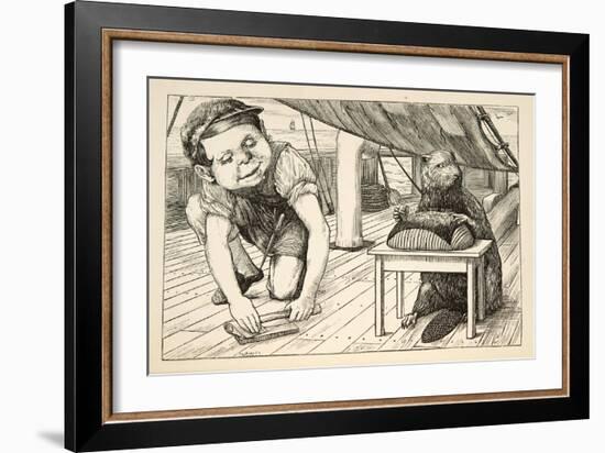 The Beaver Kept Looking the Opposite Way'-Henry Holiday-Framed Giclee Print