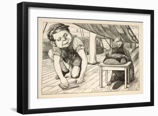 The Beaver Kept Looking the Opposite Way'-Henry Holiday-Framed Giclee Print