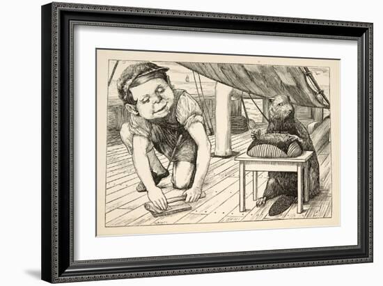 The Beaver Kept Looking the Opposite Way'-Henry Holiday-Framed Giclee Print