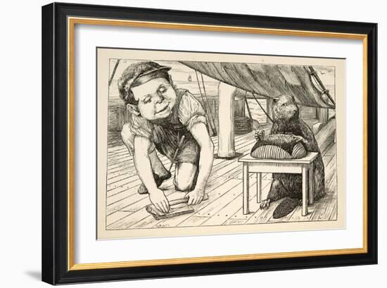 The Beaver Kept Looking the Opposite Way'-Henry Holiday-Framed Giclee Print