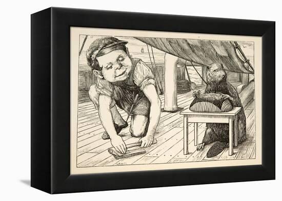 The Beaver Kept Looking the Opposite Way'-Henry Holiday-Framed Premier Image Canvas