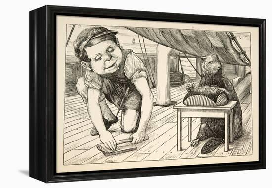 The Beaver Kept Looking the Opposite Way'-Henry Holiday-Framed Premier Image Canvas