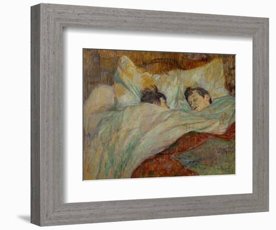 The Bed (Le Lit), 1892-Henri de Toulouse-Lautrec-Framed Giclee Print