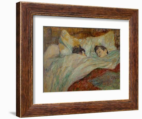 The Bed (Le Lit), 1892-Henri de Toulouse-Lautrec-Framed Giclee Print