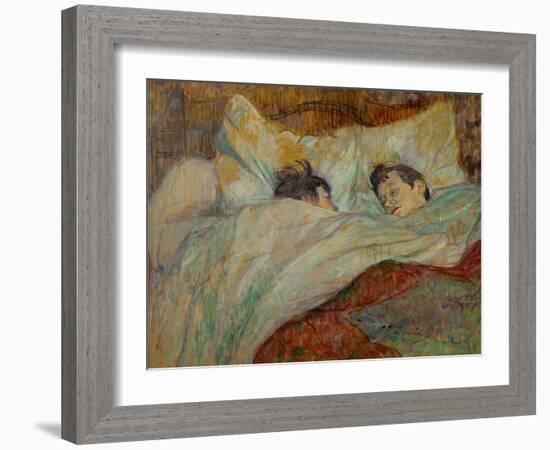 The Bed (Le Lit), 1892-Henri de Toulouse-Lautrec-Framed Giclee Print