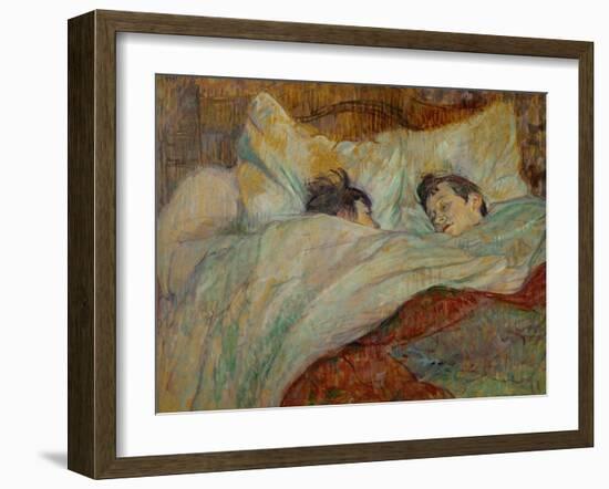 The Bed (Le Lit), 1892-Henri de Toulouse-Lautrec-Framed Giclee Print