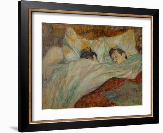 The Bed (Le Lit), 1892-Henri de Toulouse-Lautrec-Framed Giclee Print