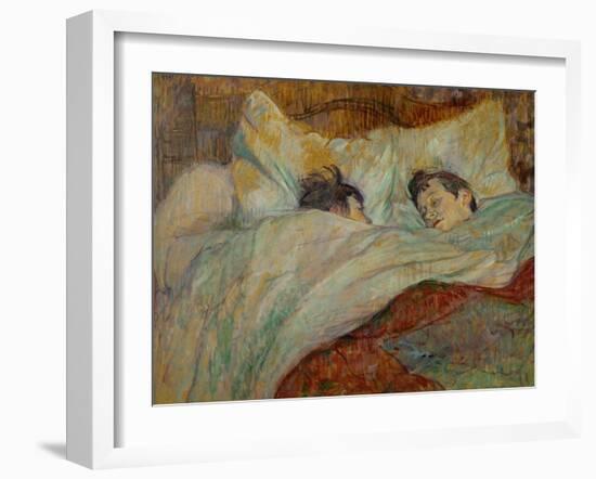 The Bed (Le Lit), 1892-Henri de Toulouse-Lautrec-Framed Giclee Print