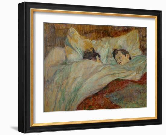 The Bed (Le Lit), 1892-Henri de Toulouse-Lautrec-Framed Giclee Print