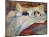 The Bed Two Sleeping Children. Oil on Cardboard by Henri De Toulouse Lautrec (1864-1901) 1892 Dim.-Henri de Toulouse-Lautrec-Mounted Giclee Print