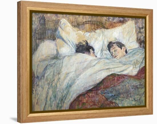 The Bed-Henri de Toulouse-Lautrec-Framed Stretched Canvas