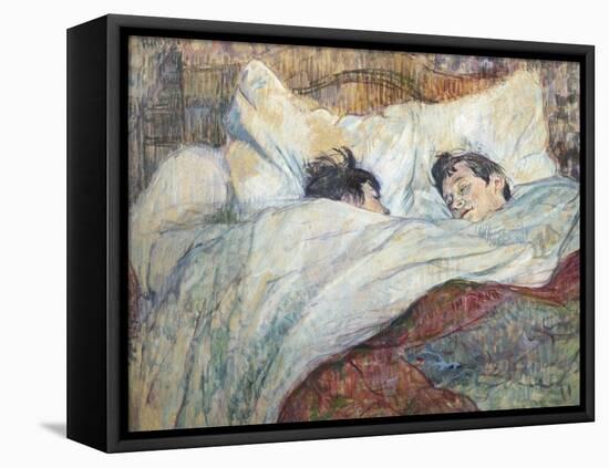 The Bed-Henri de Toulouse-Lautrec-Framed Stretched Canvas