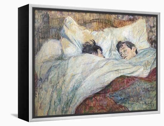 The Bed-Henri de Toulouse-Lautrec-Framed Stretched Canvas