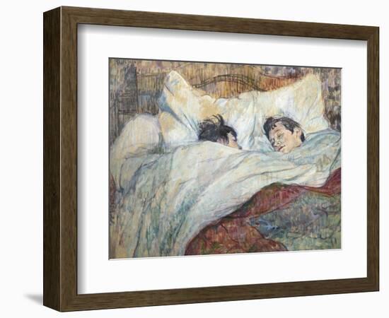 The Bed-Henri de Toulouse-Lautrec-Framed Art Print