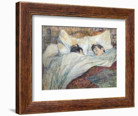 The Bed-Henri de Toulouse-Lautrec-Framed Art Print