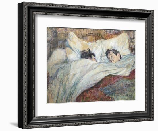 The Bed-Henri de Toulouse-Lautrec-Framed Art Print