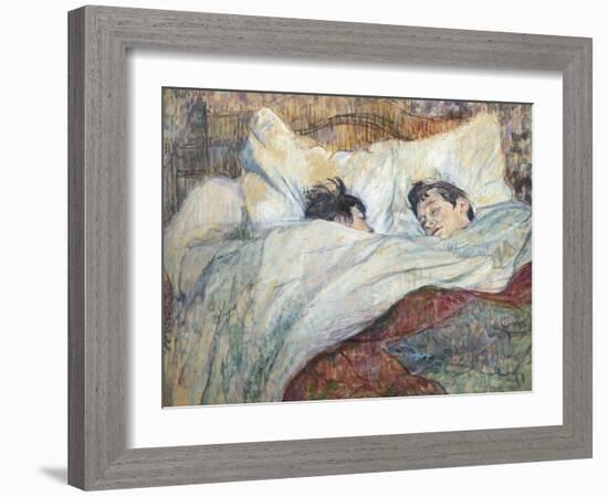 The Bed-Henri de Toulouse-Lautrec-Framed Art Print