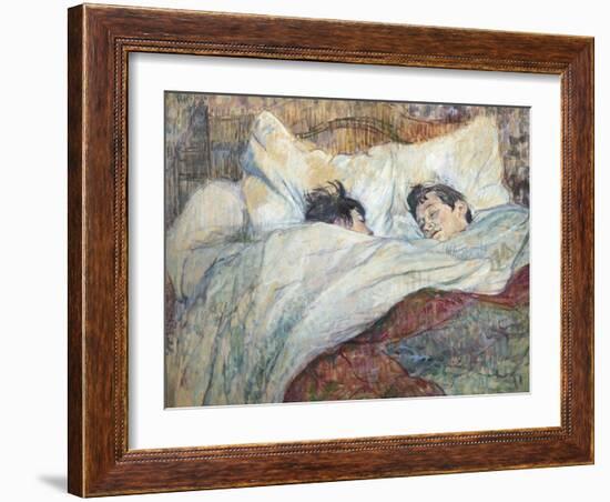 The Bed-Henri de Toulouse-Lautrec-Framed Art Print