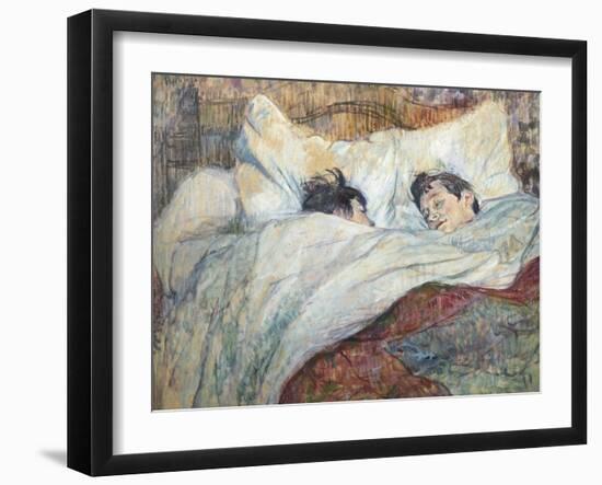 The Bed-Henri de Toulouse-Lautrec-Framed Art Print