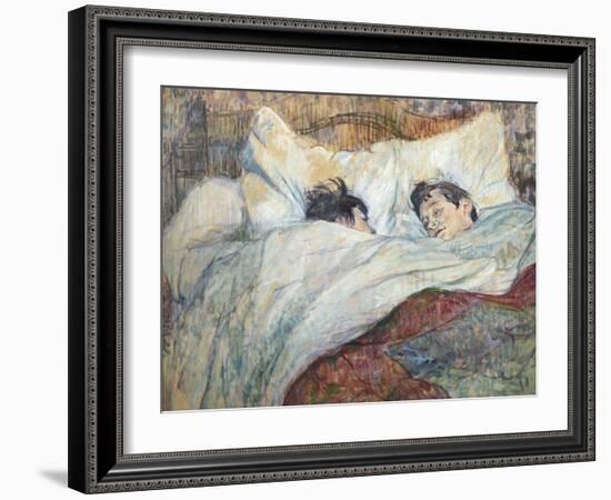 The Bed-Henri de Toulouse-Lautrec-Framed Art Print