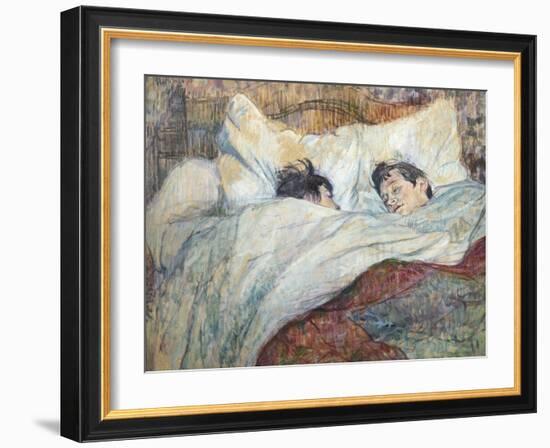 The Bed-Henri de Toulouse-Lautrec-Framed Art Print