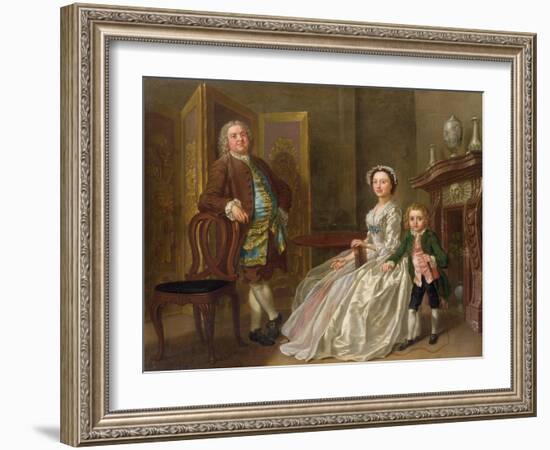 The Bedford Family, also known as the Walpole Family-Francis Hayman-Framed Giclee Print