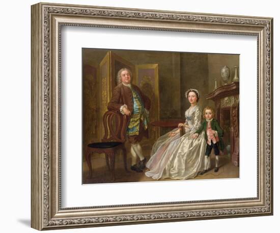 The Bedford Family, also known as the Walpole Family-Francis Hayman-Framed Giclee Print