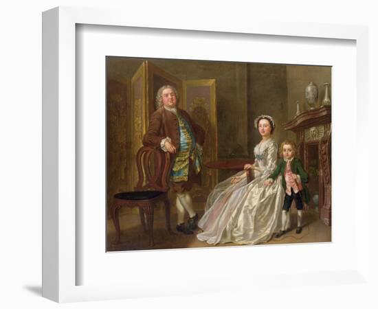 The Bedford Family, also known as the Walpole Family-Francis Hayman-Framed Giclee Print