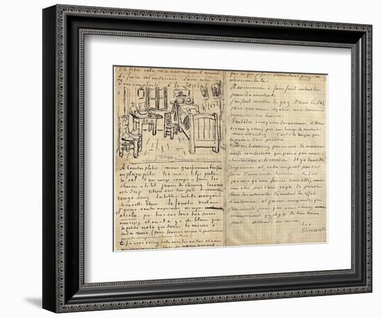 The Bedroom-Vincent van Gogh-Framed Giclee Print