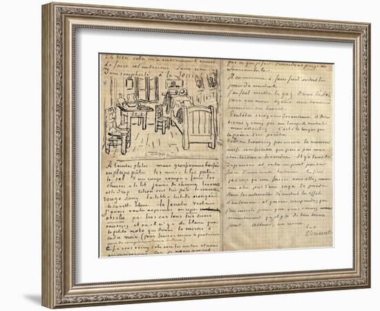 The Bedroom-Vincent van Gogh-Framed Giclee Print