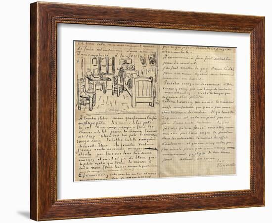 The Bedroom-Vincent van Gogh-Framed Giclee Print