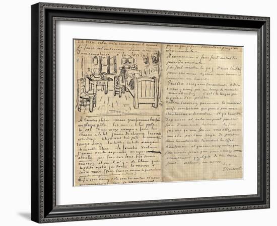 The Bedroom-Vincent van Gogh-Framed Giclee Print