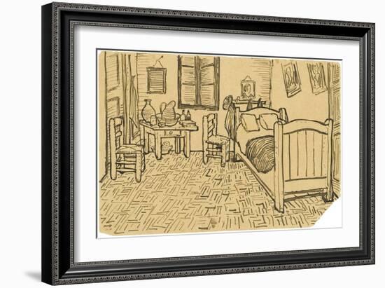 The Bedroom-Vincent van Gogh-Framed Giclee Print