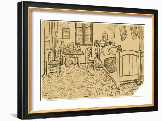 The Bedroom-Vincent van Gogh-Framed Giclee Print