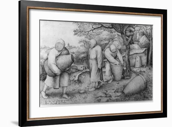 The Beekeepers, 'If You Know Where the Treasure Is, You Can Rob It', C.1567-68-Pieter Bruegel the Elder-Framed Photographic Print