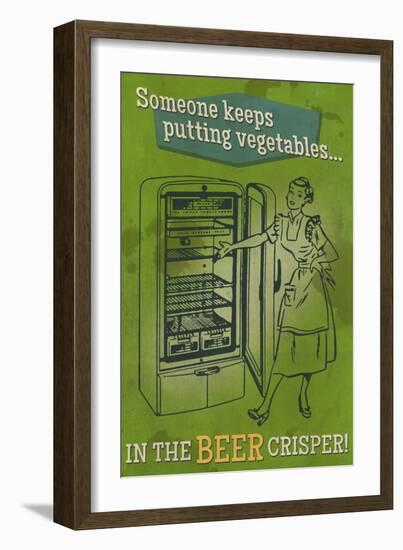 The Beer Crisper-Lantern Press-Framed Art Print