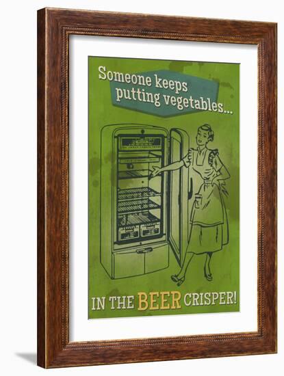 The Beer Crisper-Lantern Press-Framed Art Print