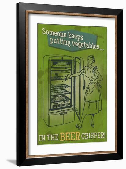 The Beer Crisper-Lantern Press-Framed Art Print