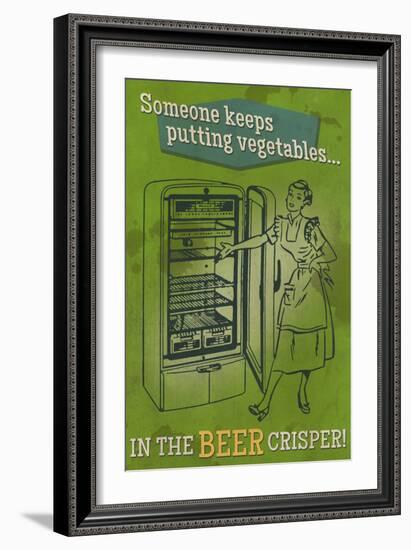 The Beer Crisper-Lantern Press-Framed Art Print