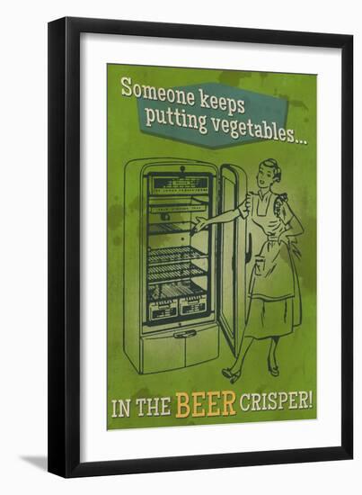 The Beer Crisper-Lantern Press-Framed Premium Giclee Print